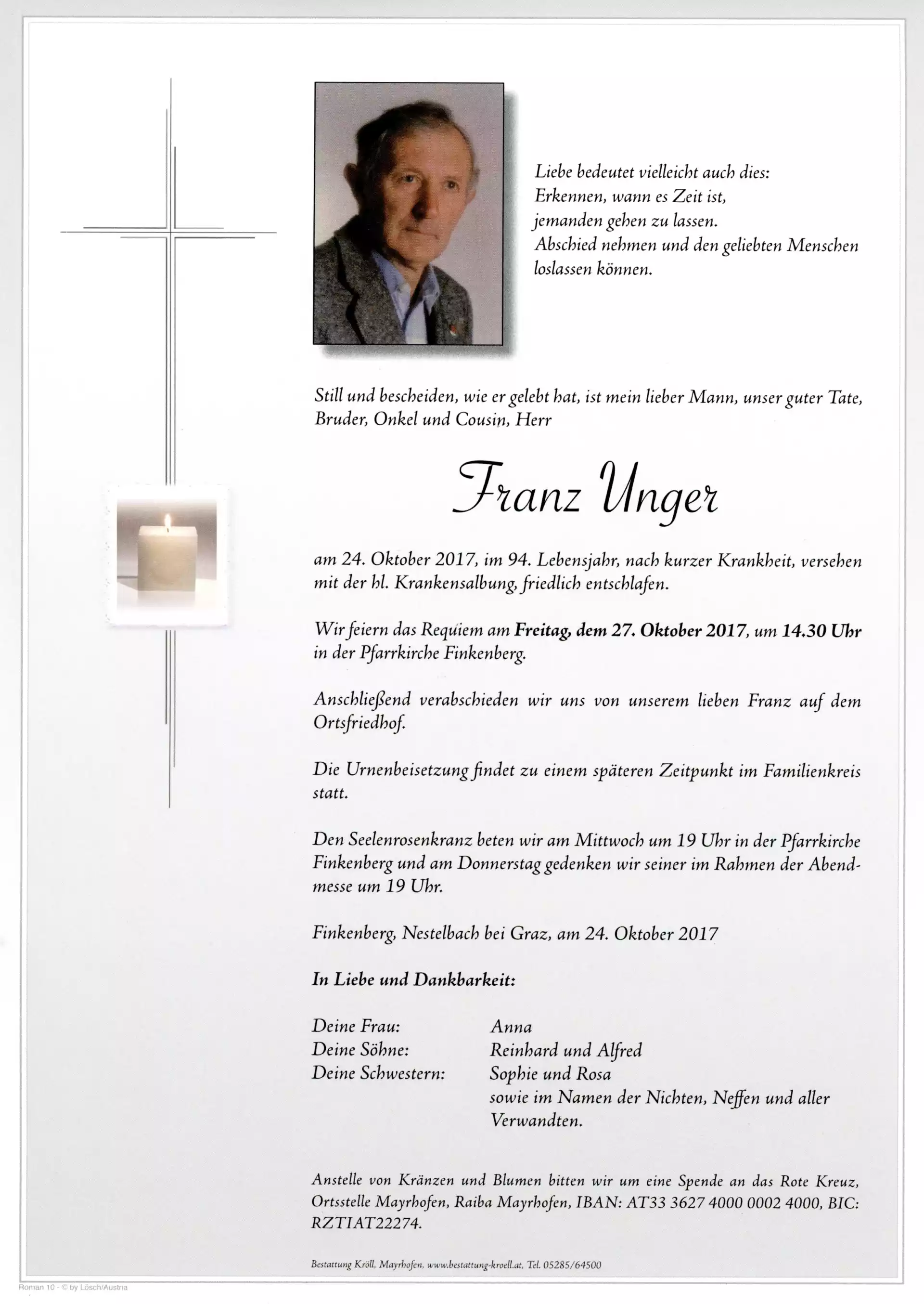 Parte von Franz Unger